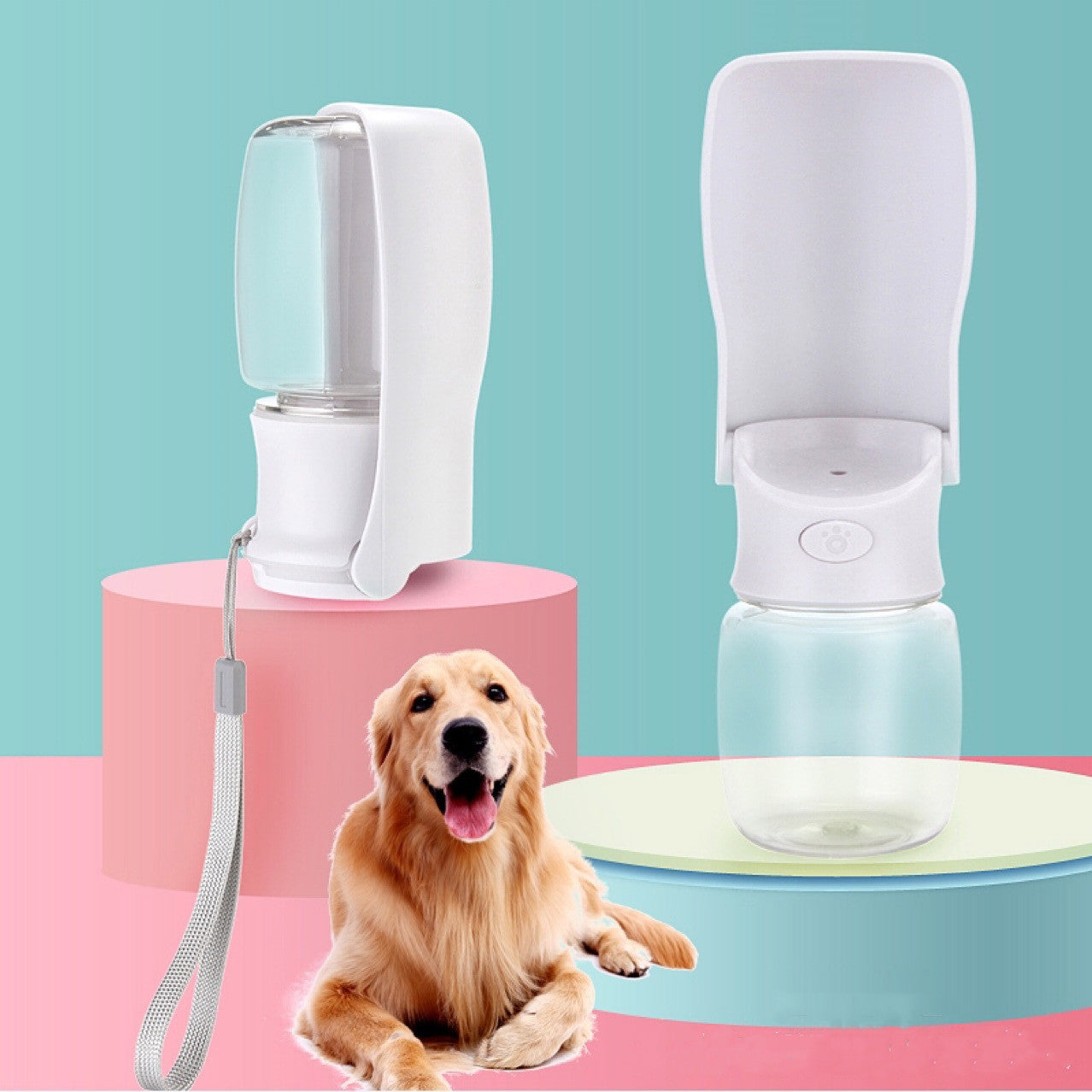 Foldable Portable Dog Water Bottle – Travel-Friendly Hydration for Pets