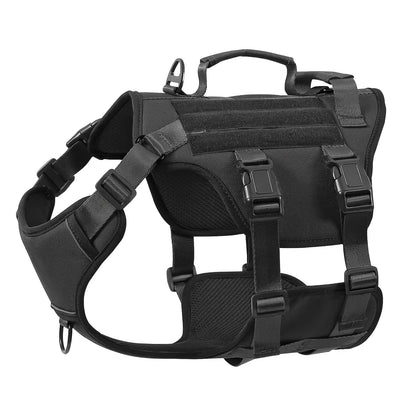 Durable Nylon Tactical Dog Harness – Adjustable Service & Training Vest