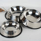 Classic Stainless Steel Pet Bowl – Durable & Non-Slip for Dogs & Cats