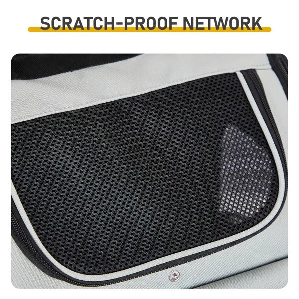 Expandable Pet Carrier Backpack – Breathable Travel Bag for Cats & Small Dogs (Up to 26 lbs)