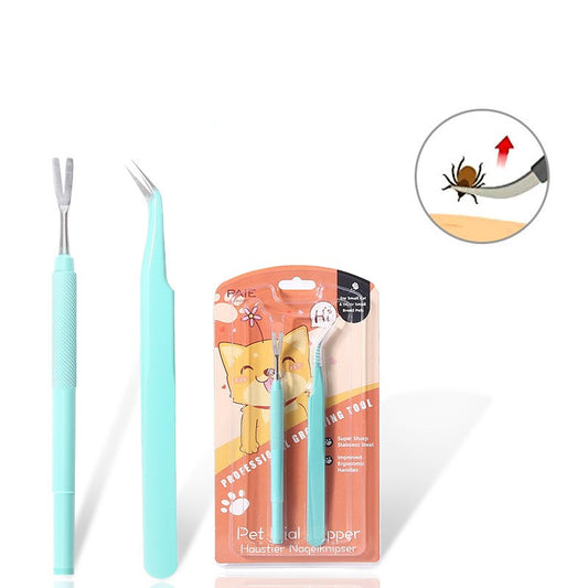 Pet Grooming Tweezers – Stainless Steel Tool for Dogs & Cats